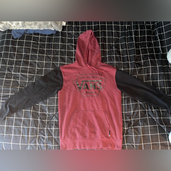 Black/Maroon Vans Sweatshirt - Picture 3 of 4